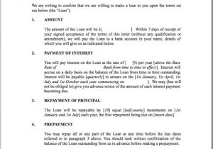 Personal Loan Proposal Template 14 Loan Agreement Templates Excel Pdf formats