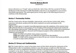 Personal Relationship Contract Template Relationship Contract Templates Find Word Templates