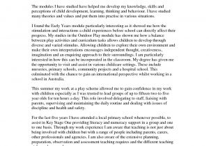 Personal Statement Template for Teaching Personal Statement for Pgce
