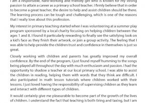 Personal Statement Template for Teaching Primary Teaching Personal Statement Help Teaching Statement