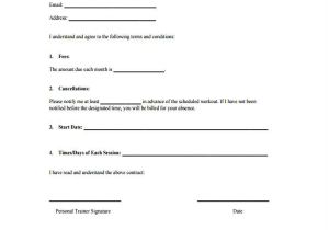 Personal Trainer Contract Templates 11 Training Contract Templates Word Pdf Google Docs
