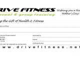 Personal Training Gift Certificate Template Drive Fitness Blog Mother 39 S Day Gift Certificates