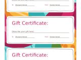 Personalized Gift Certificates Template Free 2018 Gift Certificate form Fillable Printable Pdf