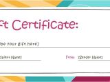 Personalized Gift Certificates Template Free Free Customizable Gift Certificate Template