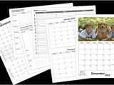 Personalized Photo Calendar Template Large Custom Calendar Template Print Blank Calendars