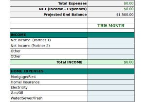 Personnel Budget Template Free Personal Budget Template 9 Free Excel Pdf