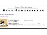 Pet Gift Certificate Template Dog Grooming Gift Certificate Template Gift Ftempo