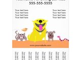 Pet Sitting Brochure Template Free Pet Sitter 39 S Flyer with Tags Dog Cat Bird Snake