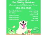 Pet Sitting Brochure Template Free Pin Pet Sitting Flyers Templates On Pinterest