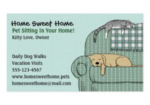 Pet Sitting Business Card Templates Animal Pet Care Business Card Templates Bizcardstudio Com