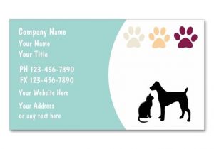 Pet Sitting Business Card Templates Pet Care Business Cards Business Cards and Business