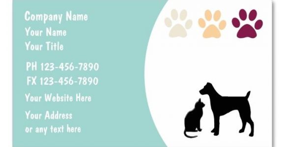 Pet Sitting Business Card Templates Pet Care Business Cards Business Cards and Business