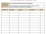 Petition Sign Up Sheet Template 30 Petition Templates How to Write Petition Guide