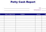 Petty Cash Summary Template Petty Cash Report Template Free Layout format