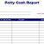 Petty Cash Summary Template Petty Cash Report Template Free Layout format