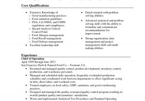 Pharmaceutical Quality Control Resume Sample Pharmaceutical Quality Control Resume Sample Quality