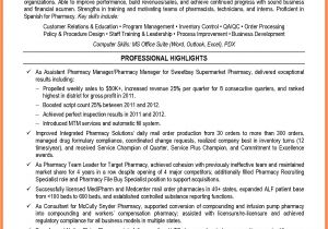 Pharmacist Resume Sample Canada 6 Resume Excel Resume for A Pharmacist Statement Synonym