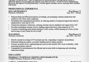 Pharmacist Resume Sample Sample Of Pharmacy Technician Resume Sample Resumes