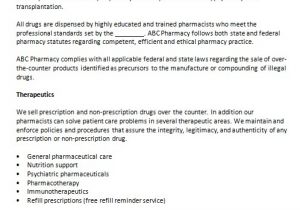 Pharmacy Business Plan Template Write Your Pharmacy Business Plan