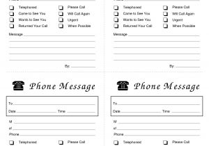 Phone Memo Template 7 Best Images Of Phone Message Template Printable