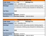 Phone Message Email Template 15 Phone Message Templates Excel Pdf formats