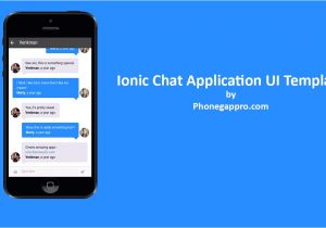 Phonegap Ui Template Ionic Chat Application Template Phonegap Apache