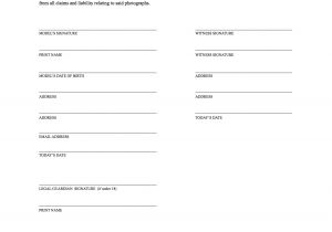 Photo Release Contract Template the Best Free Model Release form Template for Photography