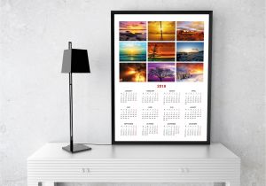 Photo Wall Calendar Template Photo Calendar Template for 2018 Year Printable Wall Calendar