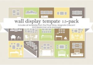 Photo Wall Display Templates Wall Display Template 15 Pack