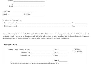 Photographer Contract Templates 22 Photography Contract Templates Word Pdf Apple