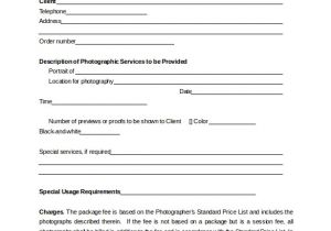 Photographer Contracts Templates 12 Photography Contract Templates Pdf Word Pages