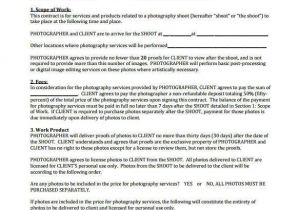 Photographer Contracts Templates 18 Photography Contract Templates Pdf Doc Free