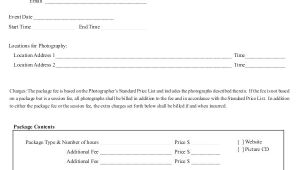 Photographer Contracts Templates 18 Photography Contract Templates Pdf Doc Free