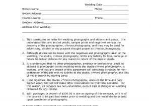 Photographer Contracts Templates Photography Contract Template Free Printable Documents