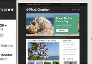 Photographer Email Templates Free HTML Email Template Photographer Free Mail Templates