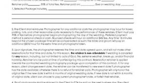 Photography Cancellation Contract Template 5 Free Wedding Photography Contract Templates