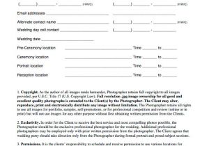 Photoshoot Contract Template Free Wedding Photography Contract forms Flint Photo