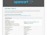 Php Send Email Template Opencart Professional HTML Email Template
