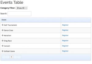 Php Table Template events Table View Template Add On event Espresso