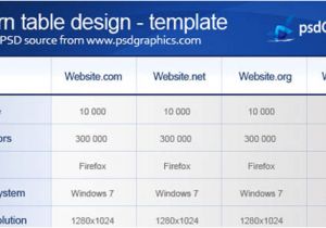 Php Table Template Table Design Template