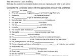 Phrasal Template Worksheet Phrasal Verbs Worksheet Grass Fedjp Worksheet