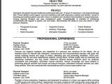 Physical therapy Resume Sample Federal Physical therapist Resume Sample the Resume Clinic