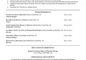 Physical therapy Resume Sample Good Physical therapy Technician Resume Sample