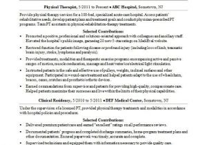 Physical therapy Resume Sample Physical therapist Resume Sample Monster Com