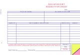 Pick Up Receipt Template Auto Parts Pick Up Receipt form Buy now Estampe