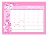Picture Calendar Template 2017 February 2017 Calendar Printable with Holidays Weekly