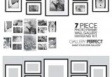 Picture Hanging Template Kit Gallery Perfect 7 Piece Black Photo Frame Wall Gallery Kit