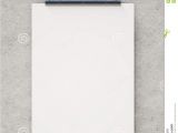 Picture Hanging Templates Mock Up Blank White Hanging Poster On Concrete Wall