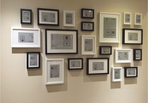 Picture Wall Template Ikea Ikea Ribba Frames Layout Black and White Gallery Wall