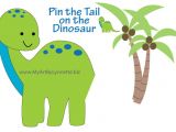 Pin the Tail On the Dinosaur Template Dino Mite Dinosaur Birthday Invitaitons Birthday Party Ideas